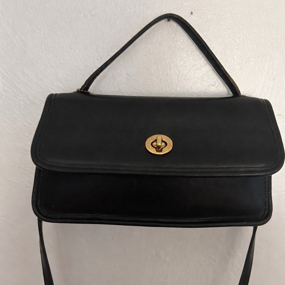 Coach Handbags - Vintage Coach Black Geometric Clutch Style #9044 Crossbody/Mini Bag